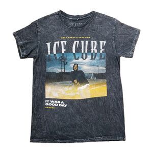 Ice Cube It Was A Good Day 022393 Size Small Mens Weathered Grey T-Shirt NWA Rap